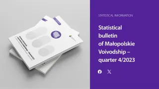 Powiększ obraz: Statistical  bulletin  of  Małopolskie  Voivodship  -  quarter  4/2023