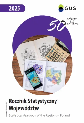 Powiększ obraz: Cover of the publication "Statistical Yearbook of the Regions - Poland 2025"