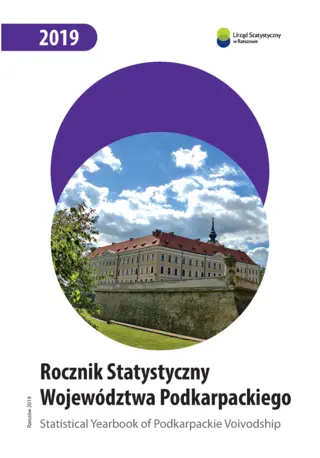 Powiększ obraz: Cover of the publication Statistical Yearbook of Podkarpackie Voivodship 2019