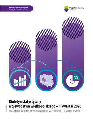 Powiększ obraz: Cover of Statistical  bulletin of Wielkopolskie  Voivodship – quarter 1/2026